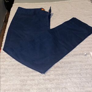 Joe Fresh Dark Blue Trousers with Orange Accents